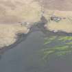 Oblique aerial view of the fish trap at Kinloch, looking S.