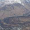 General oblique aerial view of Fort William and Ben Nevis, looking SE.