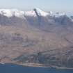 General oblique aerial view of Beinn Alligin with Torridon House in the foreground, looking NNW.