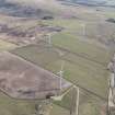 Oblique aerial view of Long Park Wind Farm, looking NE.