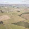 General oblique aerial view of Long Park Wind Farm, looking WSW.