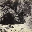 Wide view of rock formation at Uragaig beach, Colonsay.
Titled: '23. Rocks at Urgaig. Colonsay.'
PHOTOGRAPH ALBUM NO 186: J B MACKENZIE ALBUMS vol.1