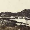 View of Scalasaig Quay with moored boats.
Titled: '25. Quay at Scallasaig, Colonsay.'
PHOTOGRAPH ALBUM NO 186: J B MACKENZIE ALBUMS vol.1