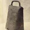 View of a 7th century Celtic hand bell descovered at Fortingall Manse, now situated on display in Fortingall Church.
Titled: '200. at Fortingall.'
PHOTOGRAPH ALBUM NO 186: J B MACKENZIE ALBUMS vol.1