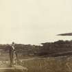 View of female figure in front of shore in Colonsay, probably a view from the Manse garden, Colonsay, Argyll.
The image has been given the title '40'.
PHOTOGRAPH ALBUM No. 187, (cf PAs 186 and 188) Rev. J.B. MacKenzie of Colonsay Albums,1870, vol.2.
