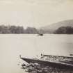 View of Loch Tay with the Kenmore Bridge over Loch Tay situated in the background, at Kenmore, Perth.
PHOTOGRAPH ALBUM No. 187, (cf PAs 186 and 188) Rev. J.B. MacKenzie of Colonsay Albums,1870, vol.2.
