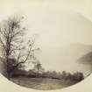 View, wide-angle, of Loch Tay taken from the South East shore with some fields in foreground, at Kenmore, Perth.
PHOTOGRAPH ALBUM No. 187, (cf PAs 186 and 188) Rev. J.B. MacKenzie of Colonsay Albums,1870, vol.2.
