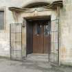 Detail of main entrance to church hall.