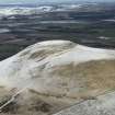 Oblique aerial view of East Lomond Hill fort, looking NNE.
