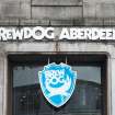 Detail of Brewdog signage above door