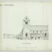 Iona, Iona Abbey.
Plan of South elevation.