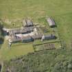 Oblique aerial view of Cour House steading, looking to the WSW.