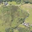 Oblique aerial view of Cour House with adjacent steading, looking to the SW.