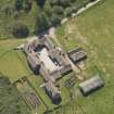 Oblique aerial view of Cour House steading, looking to the SW.