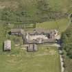 Oblique aerial view of Cour House steading, looking to the E.
