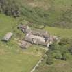 Oblique aerial view of Cour House steading, looking to the ENE.