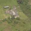 Oblique aerial view of Cour House steading, looking to the N.