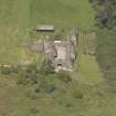 Oblique aerial view of Cour House steading, looking to the NNW..