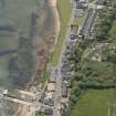 General oblique aerial view of the Hamilton Terrace area of Lamlash with adjacent pier, looking to the SSW.