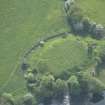 Oblique aerial view of Buittle Castle, looking to the W.