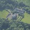 Oblique aerial view of Arbigland House and stable block, looking to the W.