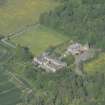Oblique aerial view of Arbigland House and stable block, looking to the ENE.