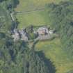 Oblique aerial view of Arbigland House and stable block, looking to the NNE.