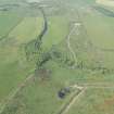 General oblique aerial view of the tracked target and Glennap fort with Chapel Hill in the distance, looking N.