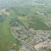 Oblique aerial view of Dalbeattie and golf course, looking to the NNE.
