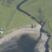 Oblique aerial view of Crosskirk Cottage and the weir, looking to the SE.