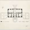 Publication plan of Torwoodlee House showing building phases.