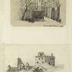 Etchings of Dunnottar Mains and Dunnottar Castle.
Titled: 'W.D.I'.
PHOTOGRAPH ALBUM NO.4: THE INNES OF COWIE ALBUM.