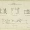 Section and elevations of Dunstaffnage Castle Chapel.
