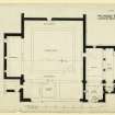 General Plan of Nunnery at Iona. 
Titled. 'Nunnery Iona General Plan.'
Dated. 'August 1901.'
Signed and Dated. 'Meas. J.W. 1875.'