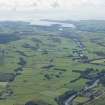 General oblique aerial view of the River Dee with Kirkcudbright in the distance, looking S.