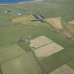 Oblique aerial view of Castletown airfield, looking NNW.