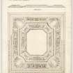 Plan and section of drawing room ceiling of Thirlestane Castle.
Titled. 'Thirlestane Castle. Lauder. Berwickshire. Ceiling in portion of drawing room.'
Signed and Dated. 'J. Gillespie. May 1900.'