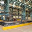 Interior. Central Yard, Steel preparation workshop, South Bay, West End. View of  MG Corta CNC plasma burner (maximum 11m by 2m cutting bed area, installed 1995).