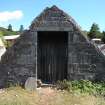 External doorway at first-floor level in the tympany from a Standing Building Survey, Glamis Mill, Glamis, Angus.