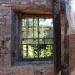 Interior of the south window at ground-floor level in the east wall from a Standing Building Survey, Glamis Mill, Glamis, Angus.