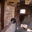 Detail of drive shaft and secondary belt drive from a Standing Building Survey, Glamis Mill, Glamis, Angus.