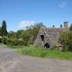 View of associated buildings from the south west, from a Standing Building Survey, Glamis Mill, Glamis, Angus.