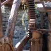 View of secondary cogwheel and drive shaft, from a Standing Building Survey, Glamis Mill, Glamis, Angus.