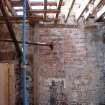 Interior view of the blocked opening in the west wall, from a Standing Building Survey, Glamis Mill, Glamis, Angus.