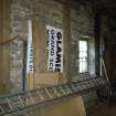 Interior view from a Standing Building Survey, Glamis Mill, Glamis, Angus.