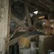 Interior view of waterwheel from a Standing Building Survey, Glamis Mill, Glamis, Angus.