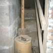 Interior view of stairs from a Standing Building Survey, Glamis Mill, Glamis, Angus.