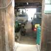 Interior view of the garage from a Standing Building Survey, Glamis Mill, Glamis, Angus.