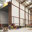Interior. New boat shed/ Refit Facility at NJ43411 66055. View of spray booth from North West.