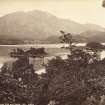 General view of Loch Achray.
Titled 'Loch Achray and Ben Venue, 341 G.W.W.'